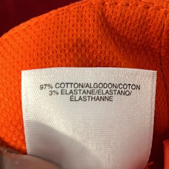 Anne Klein Orange Cropped Ankle Textured Pants Size 10 - Picture 6 of 9